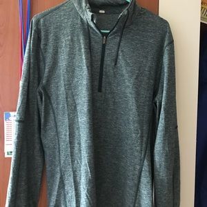 Lululemon heather green quarter zip